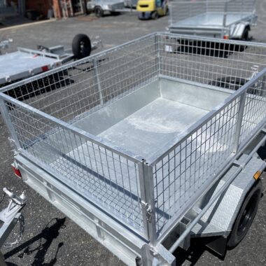 Cage Box Trailer Single Axel Galvanised