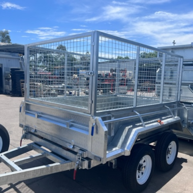 Cage Box Trailer Tandem Tilt